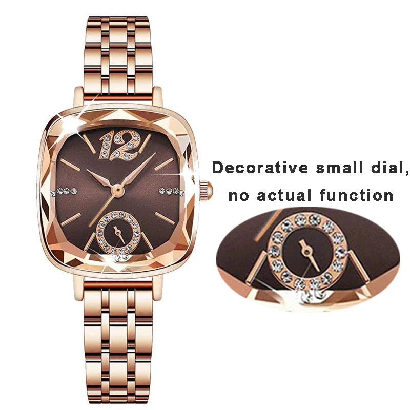 Elegant Stainless Steel Waterproof Wristwatch