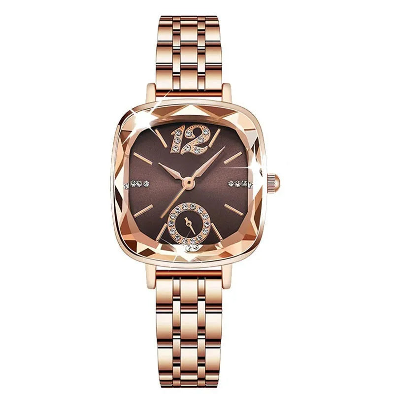 Elegant Stainless Steel Waterproof Wristwatch