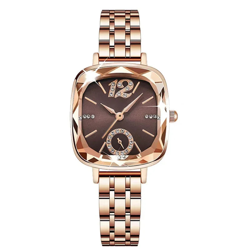 Elegant Stainless Steel Waterproof Wristwatch